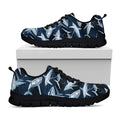 Shark Underwear Pattern Print Black Running Shoes