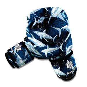 Shark Underwear Pattern Print Boxing Gloves