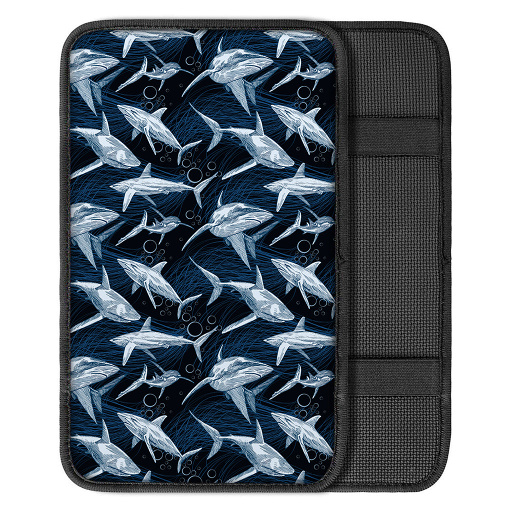 Shark Underwear Pattern Print Car Center Console Cover