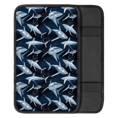 Shark Underwear Pattern Print Car Center Console Cover