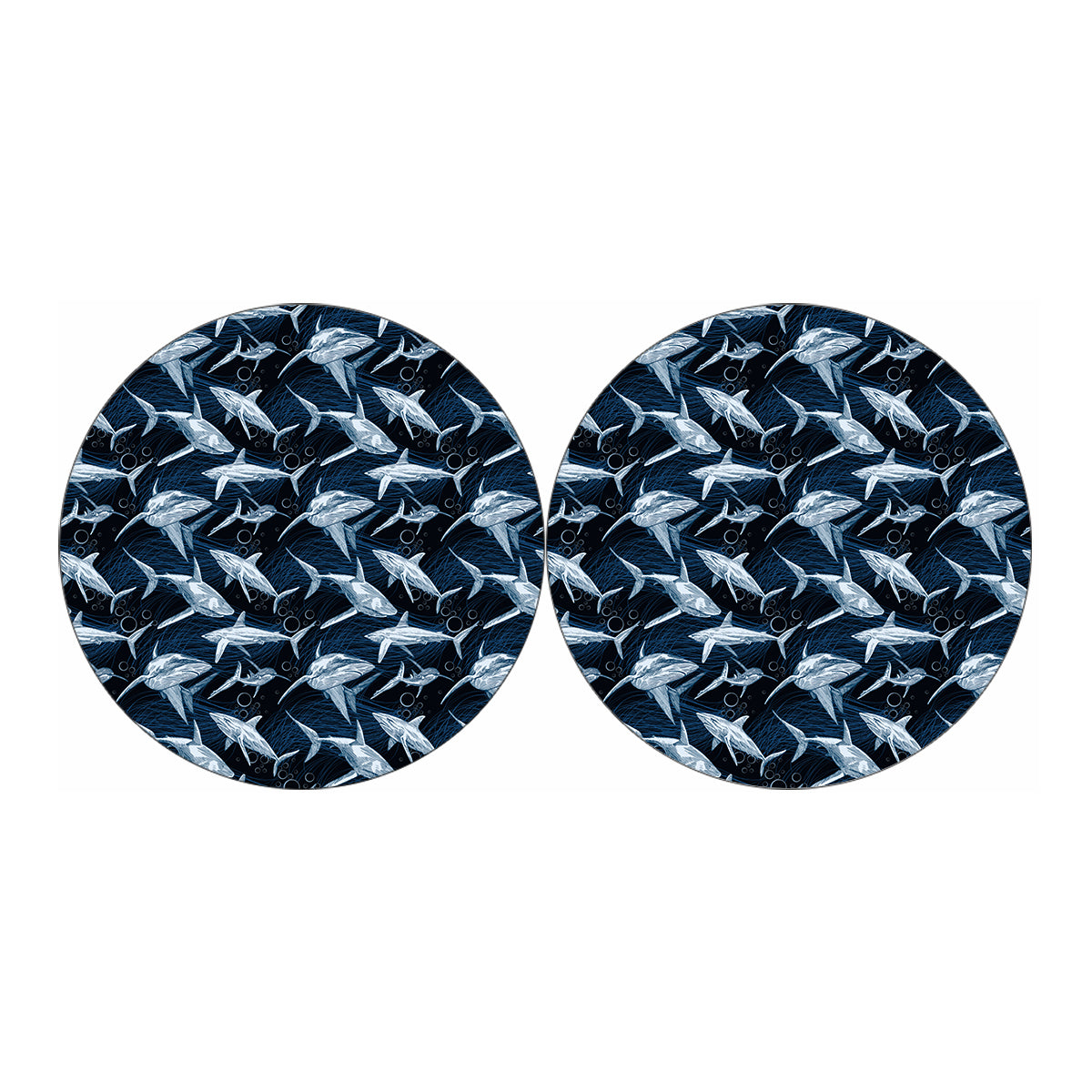 Shark Underwear Pattern Print Car Coasters