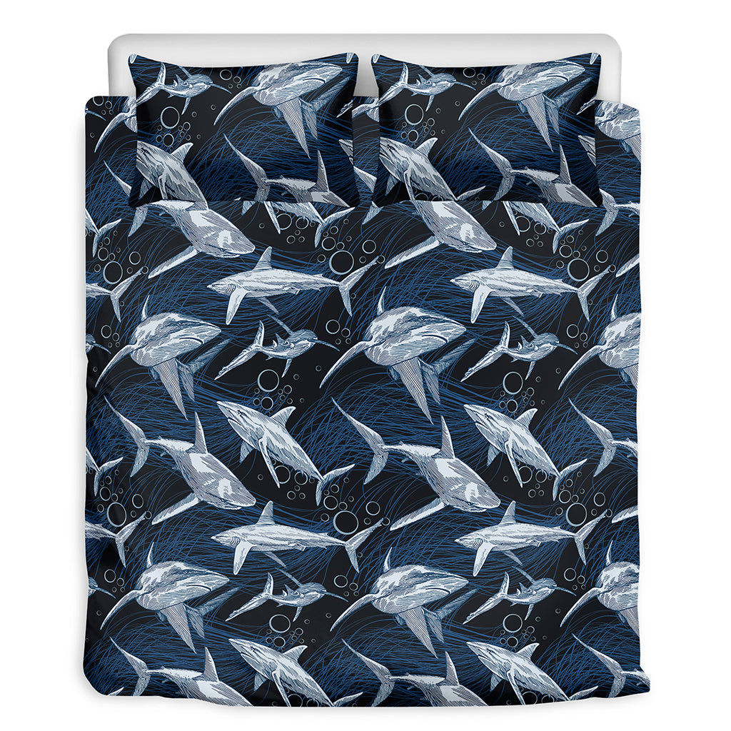 Shark Underwear Pattern Print Duvet Cover Bedding Set