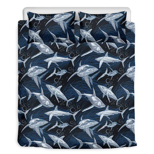 Shark Underwear Pattern Print Duvet Cover Bedding Set