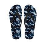 Shark Underwear Pattern Print Flip Flops