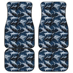 Shark Underwear Pattern Print Front and Back Car Floor Mats