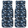 Shark Underwear Pattern Print Front and Back Car Floor Mats