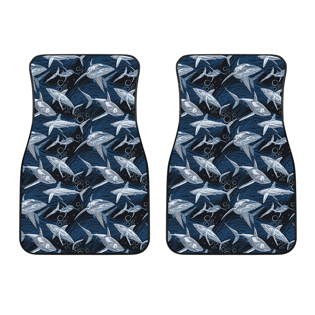 Shark Underwear Pattern Print Front Car Floor Mats