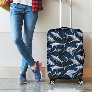 Shark Underwear Pattern Print Luggage Cover