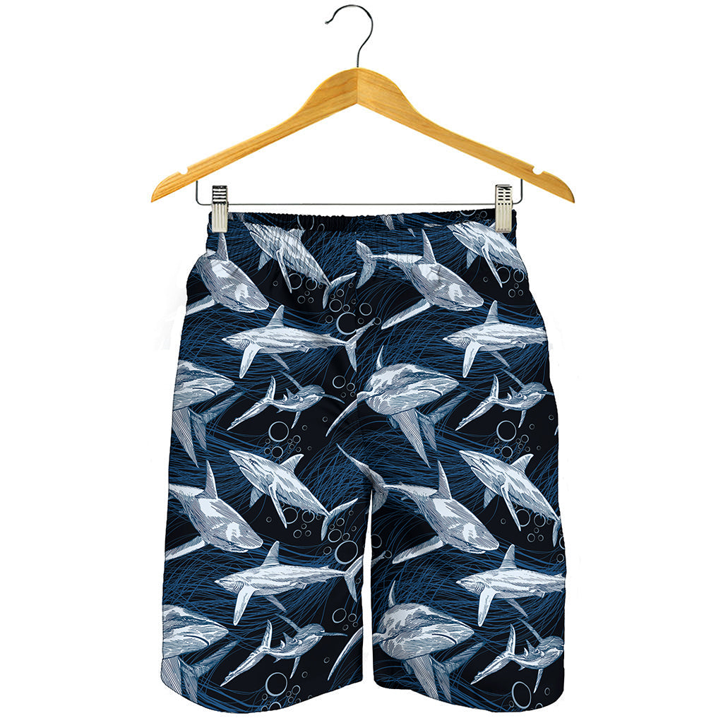 Shark Underwear Pattern Print Men's Shorts
