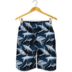 Shark Underwear Pattern Print Men's Shorts