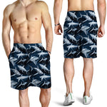 Shark Underwear Pattern Print Men's Shorts