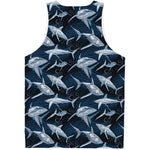 Shark Underwear Pattern Print Men's Tank Top