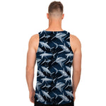 Shark Underwear Pattern Print Men's Tank Top