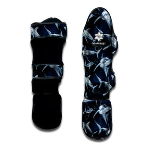 Shark Underwear Pattern Print Muay Thai Shin Guard