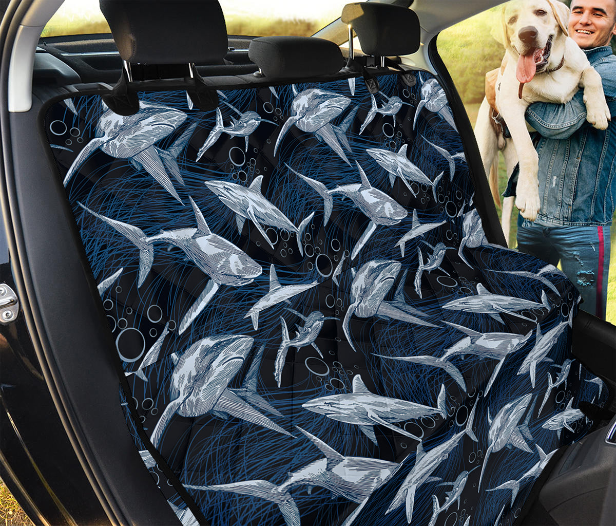 Shark Underwear Pattern Print Pet Car Back Seat Cover