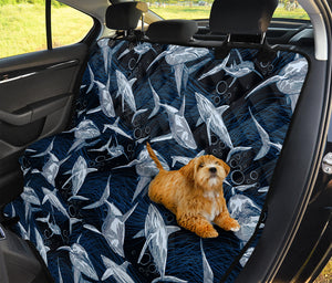 Shark Underwear Pattern Print Pet Car Back Seat Cover