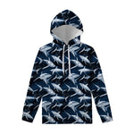 Shark Underwear Pattern Print Pullover Hoodie