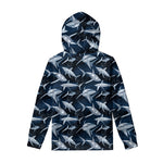 Shark Underwear Pattern Print Pullover Hoodie