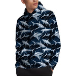 Shark Underwear Pattern Print Pullover Hoodie