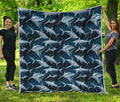 Shark Underwear Pattern Print Quilt