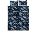Shark Underwear Pattern Print Quilt Bed Set