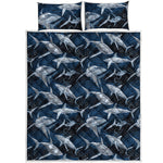 Shark Underwear Pattern Print Quilt Bed Set
