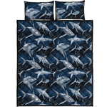 Shark Underwear Pattern Print Quilt Bed Set