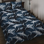 Shark Underwear Pattern Print Quilt Bed Set