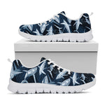 Shark Underwear Pattern Print White Sneakers