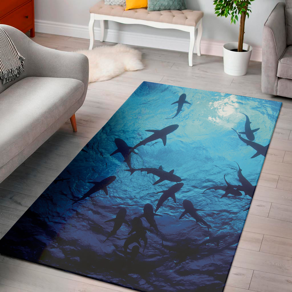 Shark Underwear Print Area Rug