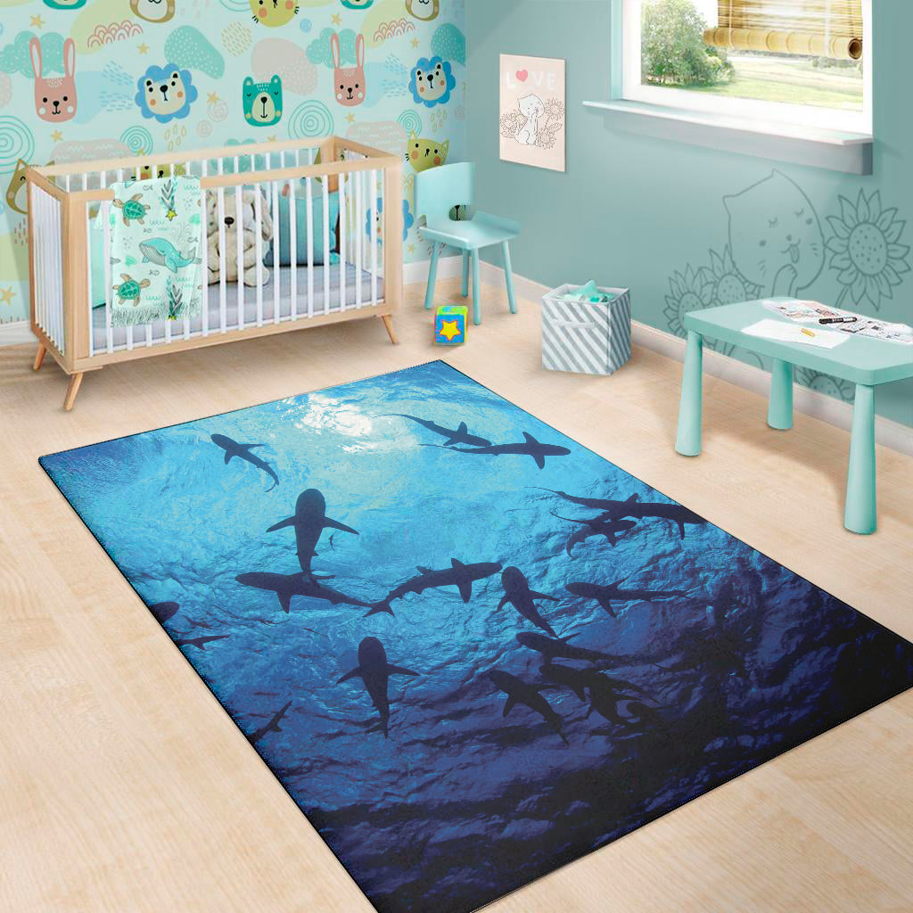 Shark Underwear Print Area Rug