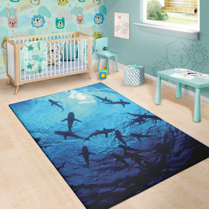 Shark Underwear Print Area Rug