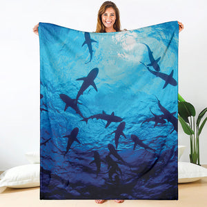 Shark Underwear Print Blanket