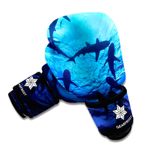 Shark Underwear Print Boxing Gloves