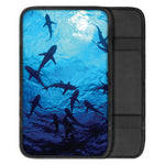 Shark Underwear Print Car Center Console Cover