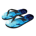 Shark Underwear Print Flip Flops