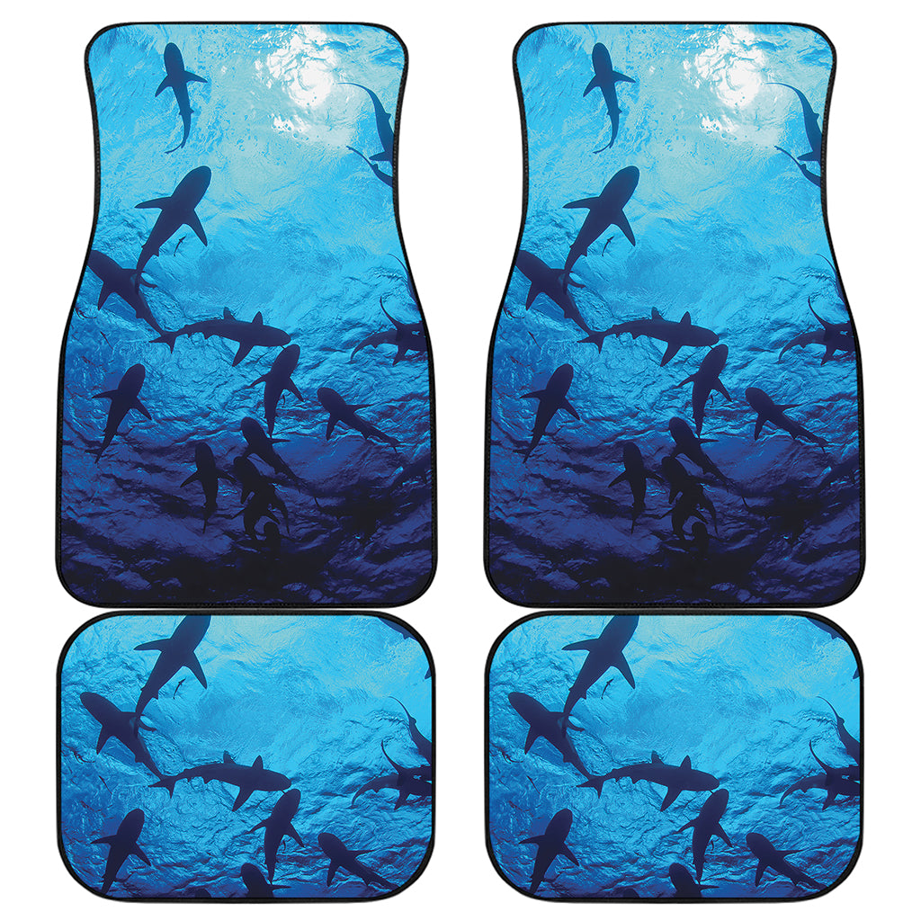 Shark Underwear Print Front and Back Car Floor Mats