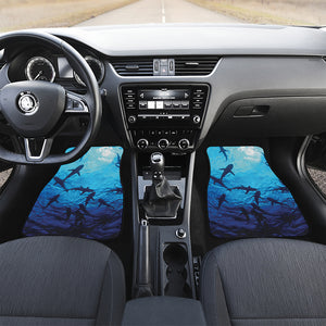 Shark Underwear Print Front and Back Car Floor Mats