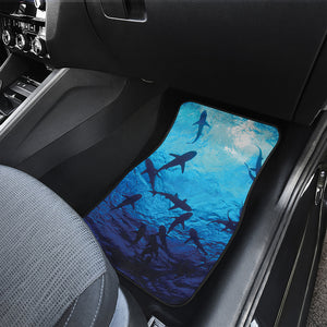 Shark Underwear Print Front and Back Car Floor Mats