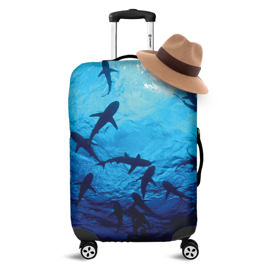 Shark Underwear Print Luggage Cover