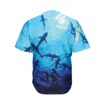 Shark Underwear Print Men's Baseball Jersey