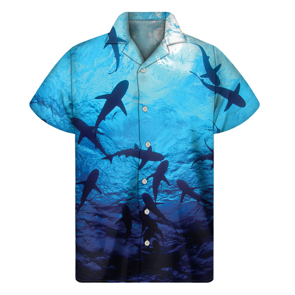 Shark Underwear Print Men's Short Sleeve Shirt