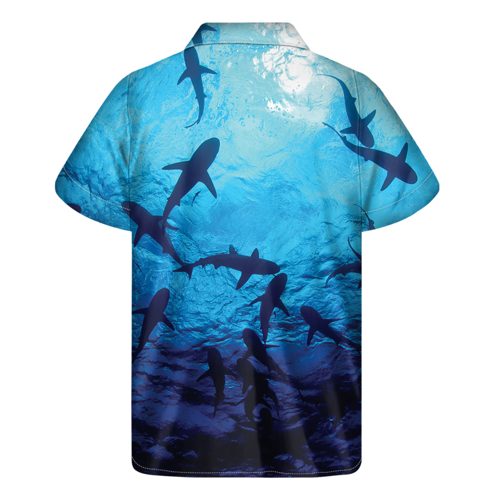 Shark Underwear Print Men's Short Sleeve Shirt