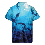 Shark Underwear Print Men's Short Sleeve Shirt