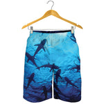 Shark Underwear Print Men's Shorts
