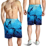 Shark Underwear Print Men's Shorts