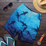Shark Underwear Print Men's Shorts