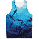 Shark Underwear Print Men's Tank Top