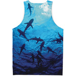 Shark Underwear Print Men's Tank Top