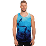 Shark Underwear Print Men's Tank Top